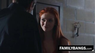 Little Redhead Fucked in a Jail by her Boyfriend’s Old Brother, Maya Kendrick, Steve Holmes