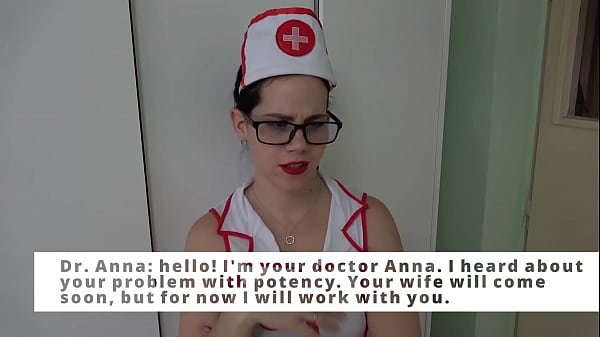 Nurse Anna milks and sucks your dick and gets a powerful oral creampie